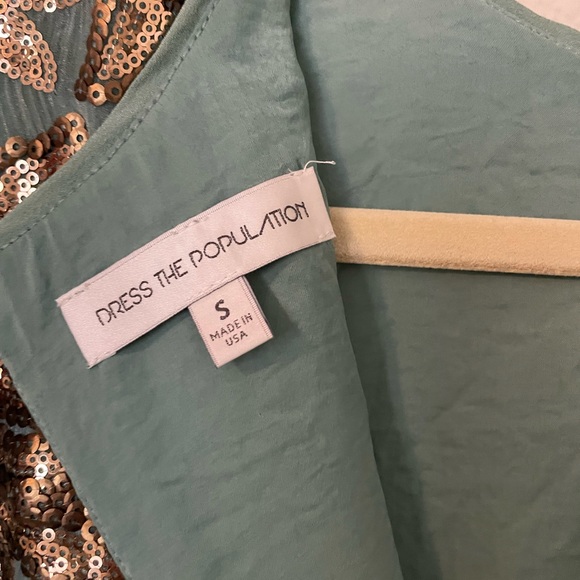 Dress the Population Floral Sequin Shift Dress - Picture 6 of 6